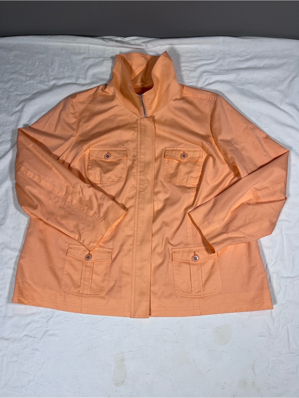 Studio Works Women's Lightweight Peach Utility Jacket Size 3X